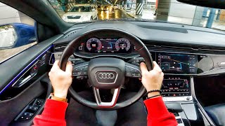 2019 Audi Q8 30 AT  POV TEST DRIVE [upl. by Feerahs]