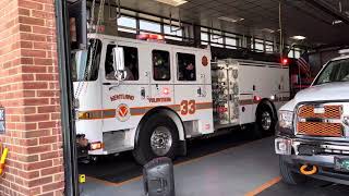 Kentland Volunteer Fire Department Engine 833 Responding to Med Local [upl. by Illah]