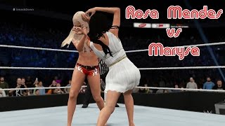 The Return of WWE 2K16  Rosa Mendes vs Maryse  WWE2K16 Match  Request Match [upl. by Eartha]