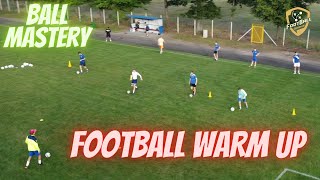 Football warm up before training and ball control  Discover a new form of warmup [upl. by Hamlet]