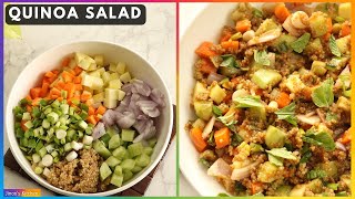 Quinoa salad recipe Indian style  28 Days Salad Challenge Salad  18 [upl. by Asirak]