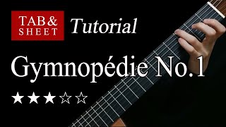 Gymnopedie No1  Guitar Lesson  TAB [upl. by Olive]