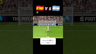 Spain 🇪🇸 vs Argentina 🇦🇷 finalissima 2024 🔥 efootball2024 ytshorts shorts football worldcup [upl. by Beaufort408]