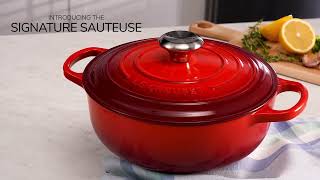 Le Creuset Signature Sauteuse Features amp Benefits [upl. by Mullen]