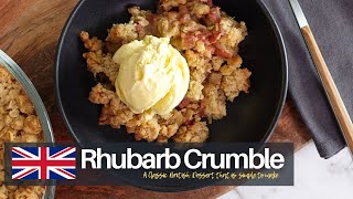 Easy Rhubarb Crumble Recipe [upl. by Ahsitam]