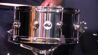 DW 65x13 Stainless Steel Snare Drum with Nickel Hardware [upl. by Iramaj664]