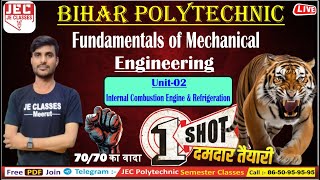 02 Fundamentals of Mechanical Engineering SBTE Bihar Polytechnic ONE SHOT Video  JE CLASSES Meerut [upl. by Aurlie616]