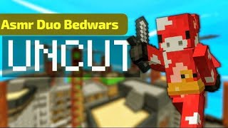 Asmr keyboard and mouse Duo fastest bedwars  Uncut  Pika network [upl. by Houser]