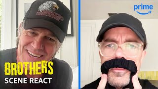 Josh Brolin and Peter Dinklage React to Scenes from Brothers  Prime Video [upl. by Ainolopa504]