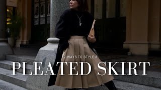 9 Ways to Style a Pleated Midi Skirt  Outfit Ideas For Different Styles [upl. by Mayne]