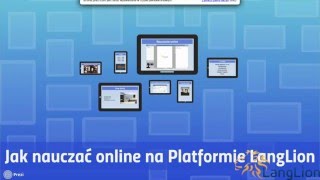 Jak nauczać online na Platformie LangLion [upl. by Novehs]