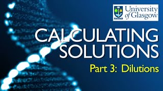 Preparing Solutions  Part 3 Dilutions from stock solutions [upl. by Leor655]