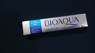 Bioaqua cream reviewsside effects benifateshow to use itbest cream for acne removal [upl. by Nevil189]