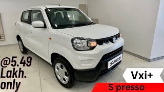 Maruti s presso top model 2023  ₹549 lakh 🔥😳 s presso vxi plus 2023 [upl. by Nahgem]