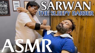 Asmr Intense Head massage 💈 forehead tappings💈Neck cracking by Indian Sleepy Barber SARWAN [upl. by Aciemaj]