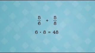 Adding and Subtracting Fractions with Unlike Denominators Pt5 of 6 [upl. by Manard]