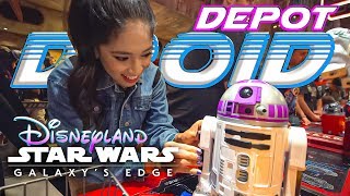 We Built an R2 Unit at the Droid Depot in Galaxys Edge and it was Awesome Disneyland Resort [upl. by Zetnas]