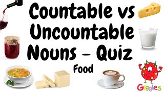 ESL Countable and Uncountable Noun quiz [upl. by Eriam]