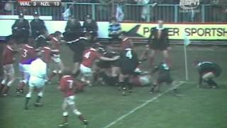 1972 Rugby Union Test Match Wales vs New Zealand All Blacks highlights [upl. by Paucker]