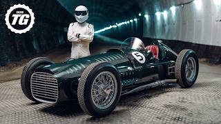 BRM’s Supercharged V16 F1 Car Sounds INSANE 4k  TG Tunnel Run Ft THE STIG [upl. by Conte133]