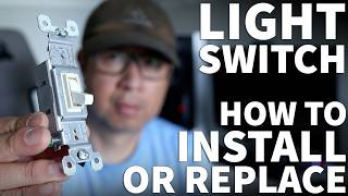 How to Change a Light Switch Beginners Guide  DIY Install or Replace a Light Switch for Beginners [upl. by Jaworski]