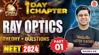 Ray Optics in One Shot  Theory  PYQs  NEET 2024  Final Strike  Gaurav Sir [upl. by Hajile827]