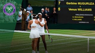 Garbiñe Muguruza v Venus Williams highlights  Wimbledon 2017 ladies singles final [upl. by Tilford]