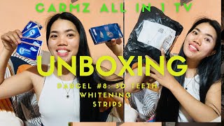 Unboxing Parcel 8 3D Teeth Whitening Strips [upl. by Sucramrej]