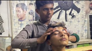 ASMR HEAD Massage 💆‍♂️ A Wonderful asmr Sleep Therapy On a Young Customer backhead massage [upl. by Anitsihc337]