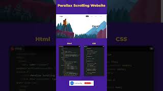 Parallax Scrolling Website html css [upl. by Tallu]