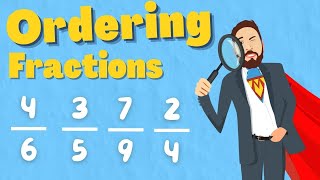 Ordering Fraction With Different Denominators [upl. by Leighton]