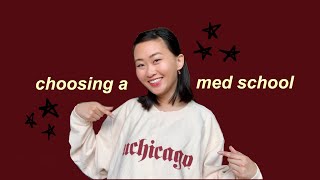 my med school decision why I chose UChicago amp considerations for medical school applicants [upl. by Xanthus214]