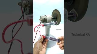 Hydraulic brake using syringe • 775 DC motor shorts technicalka [upl. by Eigriv]