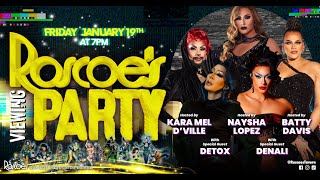 Detox amp Denali  Roscoes RuPauls Drag Race Season 16 Viewing Party [upl. by Ennyletak]