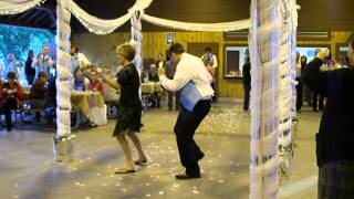 Mother amp Son funny wedding dance  Jordan amp Liz Meyer [upl. by Templia113]