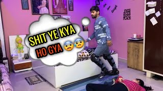 FAINTED PRANK ON HUSBAND 🤪🥵 PRANK KRTE HUE CHOT LG GAI 😧 PRANK ON HUSBAND GONE WRONG [upl. by Bille481]