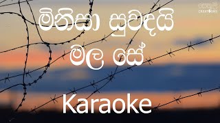 Minisa Suwandai Mala Se Karaoke without voice  මිනිසා සුවඳයි මල සේ [upl. by Anissa482]