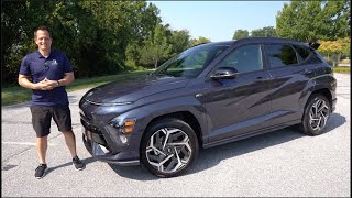 Is the 2024 Hyundai Kona NLine a BETTER new sport SUV than a Honda HRV [upl. by Chladek266]