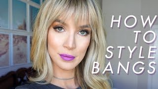 HOW TO BLOW OUT amp STYLE BANGS  THE EASY WAY  LeighAnnSays [upl. by Dagmar]