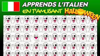 Trouve lEmoji intrus😈Spécial HALLOWEEN  Apprendre lItalien FACILEMENT [upl. by Setsero]