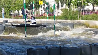 Coupe de France N1 2024 canoë slalom à CessonSévigné samedi [upl. by Eppesuig]