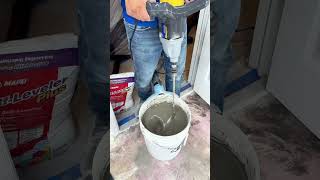 Self leveling Mapei diy tiletransformation tile floors [upl. by Airrehs]