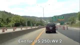 I470 bypass of Wheeling WV [upl. by Torray]