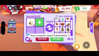 trading in adopt me fypシ゚viral roblox ontheroadto8ksubs [upl. by Nitsyrc]