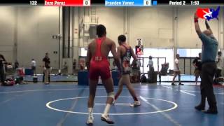 Enzo Perez vs Brandon Yanez at 2013 West Jr Reg  GR High School [upl. by Rise]