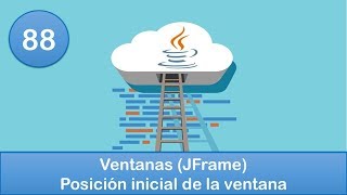 88 Programación en Java  Gráficas  Ventanas JFrame  Posición inicial de la ventana [upl. by Artenak]