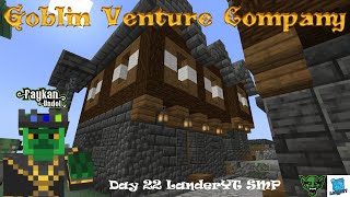 Fashioning a Medieval Minecraft Goblin Hall on LanderYT SMP [upl. by Gulgee688]