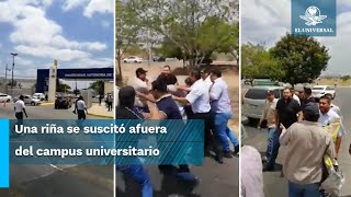 Durante informe de rector joven apuñala a elemento de seguridad de la UAS [upl. by Lauritz696]