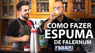 Como Fazer ESPUMA PARA DRINKS sabor FALERNUM no SIFÃO de Chantilly usando CLARA DE OVO [upl. by Aldora]