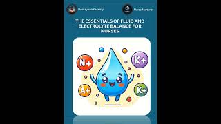 Essentials of Fluid amp Electrolyte Balance 🩺💧 NursingTips PatientCare 🌊✨ Electrolytes Nursing [upl. by Kezer]